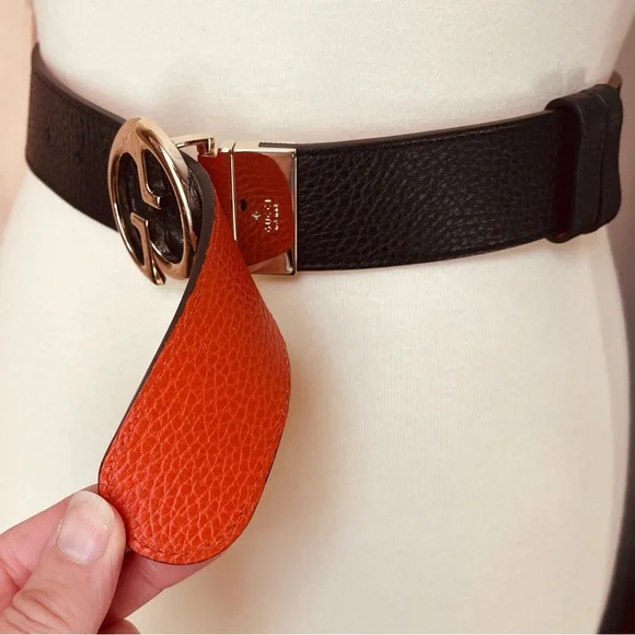 Gucci Black and Gold Women's Belt - Picture 5 of 14